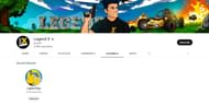 Laksh "Legend X" Gupta's YouTube channels (Image via Google)